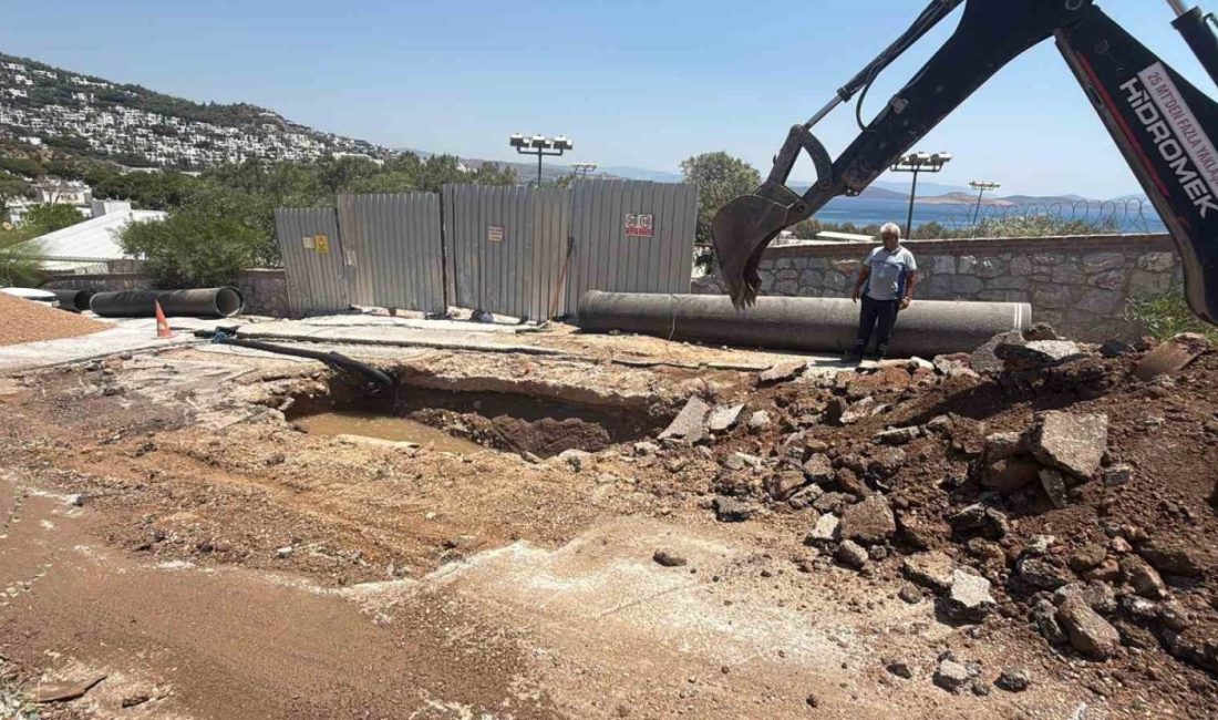 Muğla’nın Bodrum ilçesinde ana isale hattında patlama yaşandı. Patlama sonrası