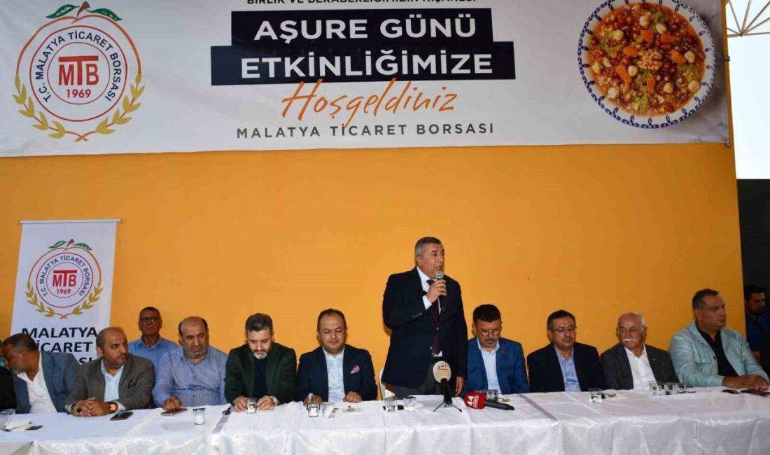 Malatya Ticaret Borsası’ndan aşure etkinliği Malatya Ticaret Borsası, Muharrem ayı dolayısıyla Recep Tayyip Erdoğan Dünya