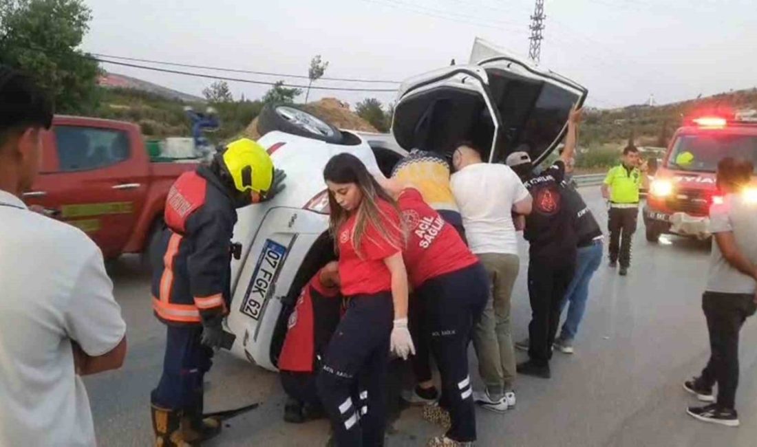 Mersin’de otomobil takla attı, sürücü yaralandı Mersin’in Mut ilçesinde kontrolden çıkan otomobilin takla atması sonucu meydana