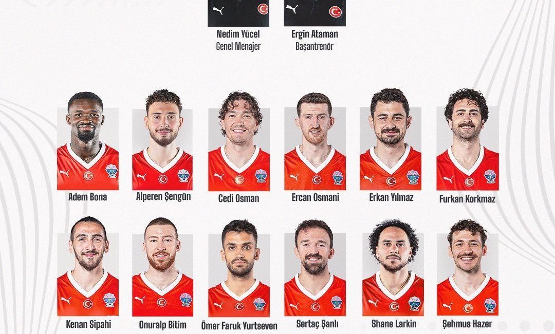 A Milli Basketbol Erkek Takımı’nın EuroBasket 2025 kadrosu açıklandı A Milli Erkek Basketbol Takımı’nın, 12 kişilik 2025 Avrupa Basketbol