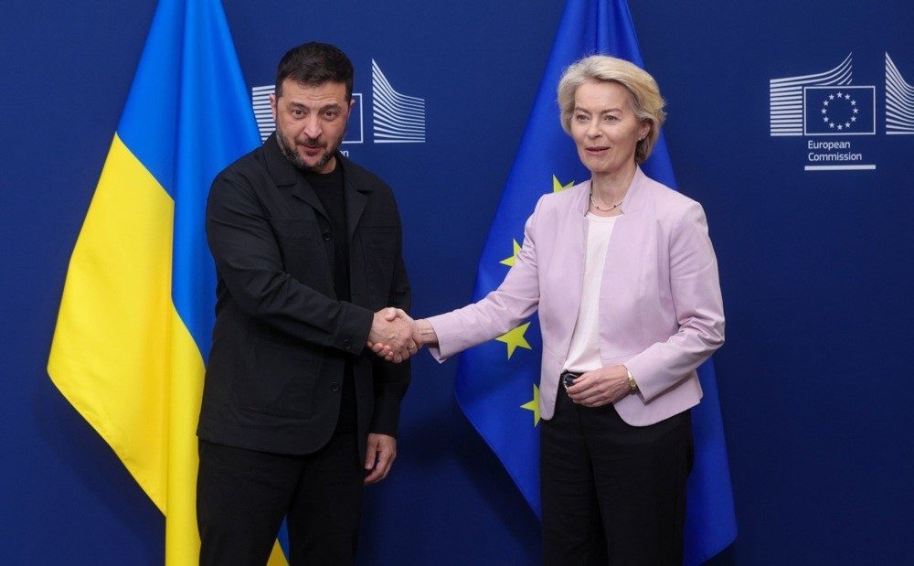 Avrupa Birliği (AB) Komisyonu Başkanı Ursula von der Leyen, Ukrayna