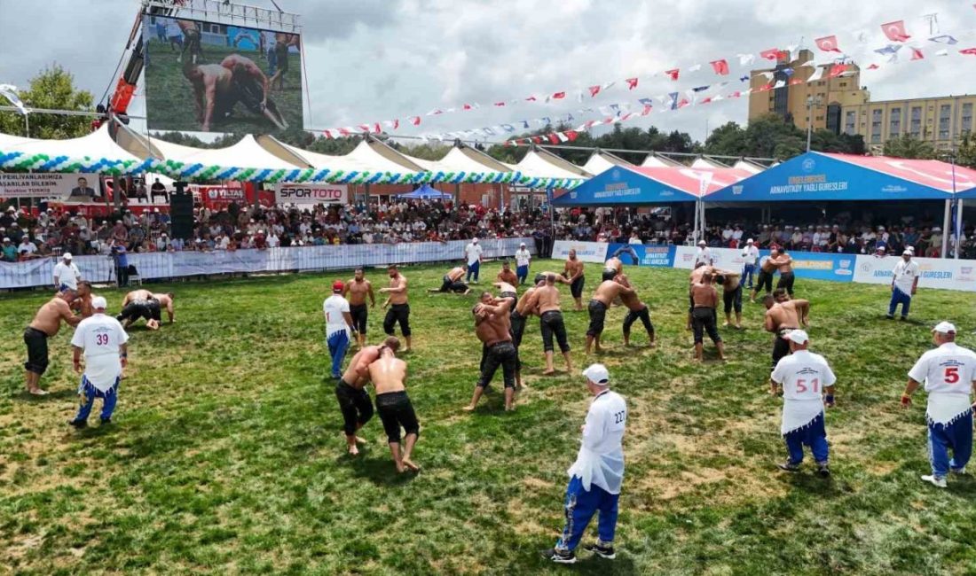 Arnavutköy Belediyesi tarafından bu yıl 10.’su düzenlenen Geleneksel Yağlı Güreşler,
