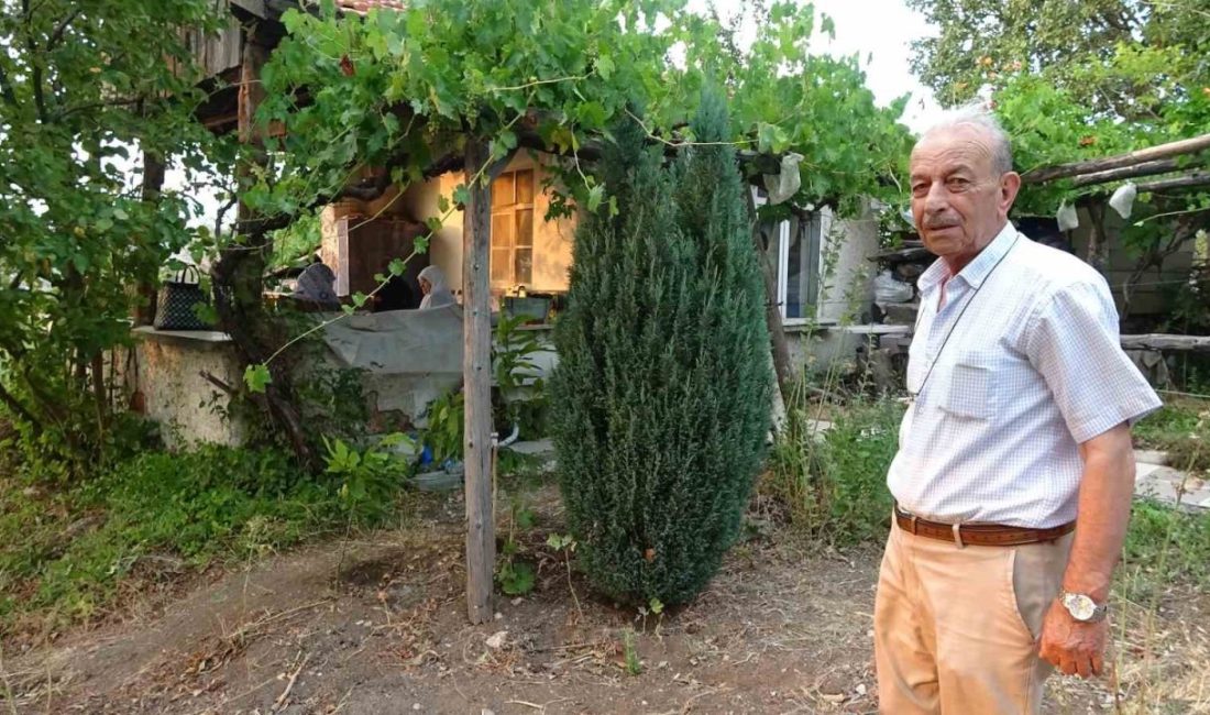 Bahçesine sürekli geyik giren vatandaş çaresiz Kütahya’nın Tavşanlı ilçesine 7 kilometre uzaklıktaki Devekayası köyünde bahçesi bulunan