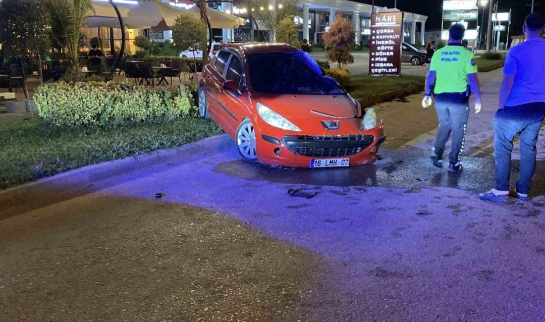 Bursa’nın İnegöl ilçesinde kontrolden çıkan otomobilin takla attığı kazada sürücü