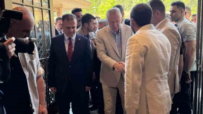 Muğla’nın Marmaris ilçesi Karacasöğüt Mahallesi’ndeki Cumhurbaşkanlığı yazlık konukevinde dinlenen Cumhurbaşkanı