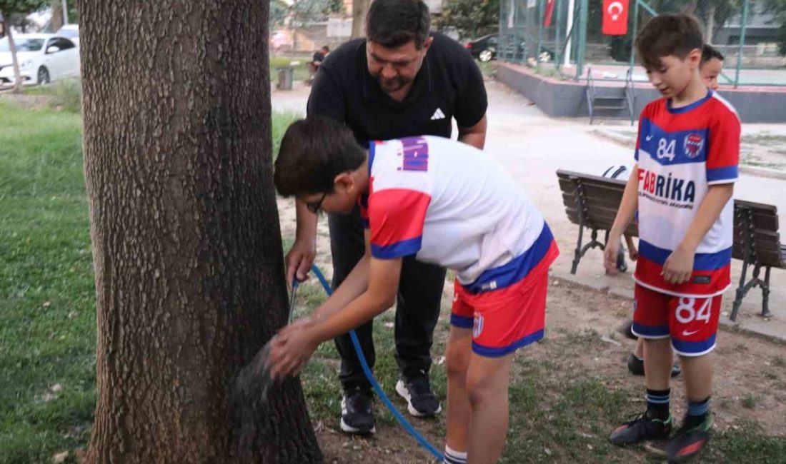 Denizli Büyükşehir Belediyesi tarafından önce suyu kesilen, sonrasında ise saha