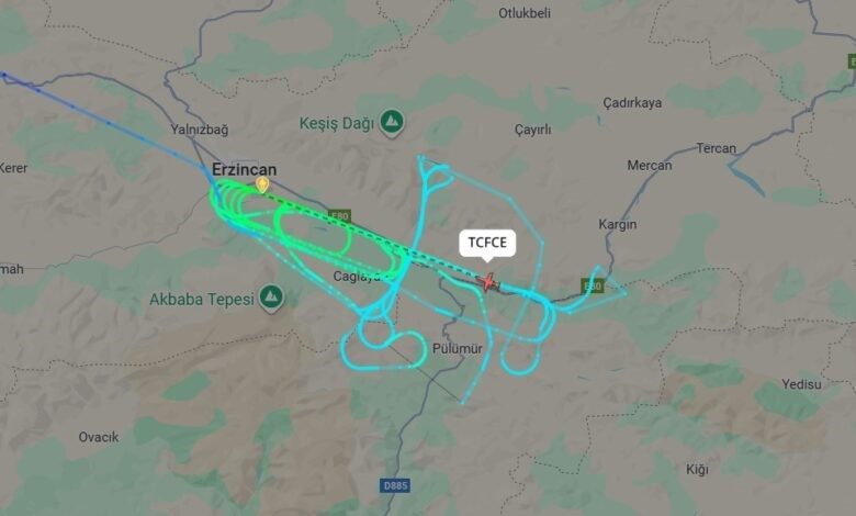 Erzincan Yıldırım Akbulut Havalimanı’nda DHMİ tarafından, TC-FCE tescilli Cessna Citation