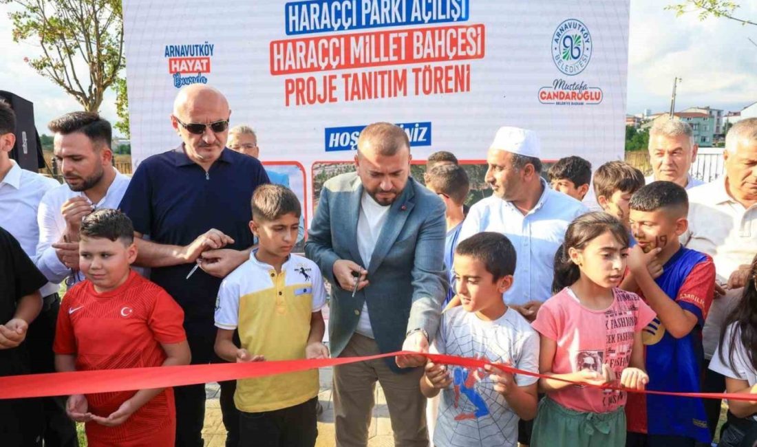 Haraççı Parkı’nın açılışında heyecan uyandıran Millet Bahçesi Projesi tanıtıldı Arnavutköy Belediyesi tarafından yapımı tamamlanan Haraççı Parkı, düzenlenen törenle hizmete