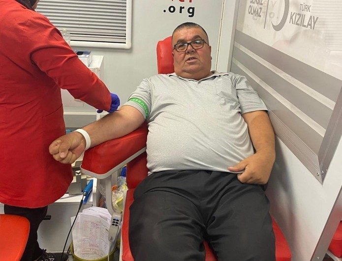 Konya’nın Karapınar ilçesinde kan bağışı kampanyası yoğun ilgi gördü. Konya