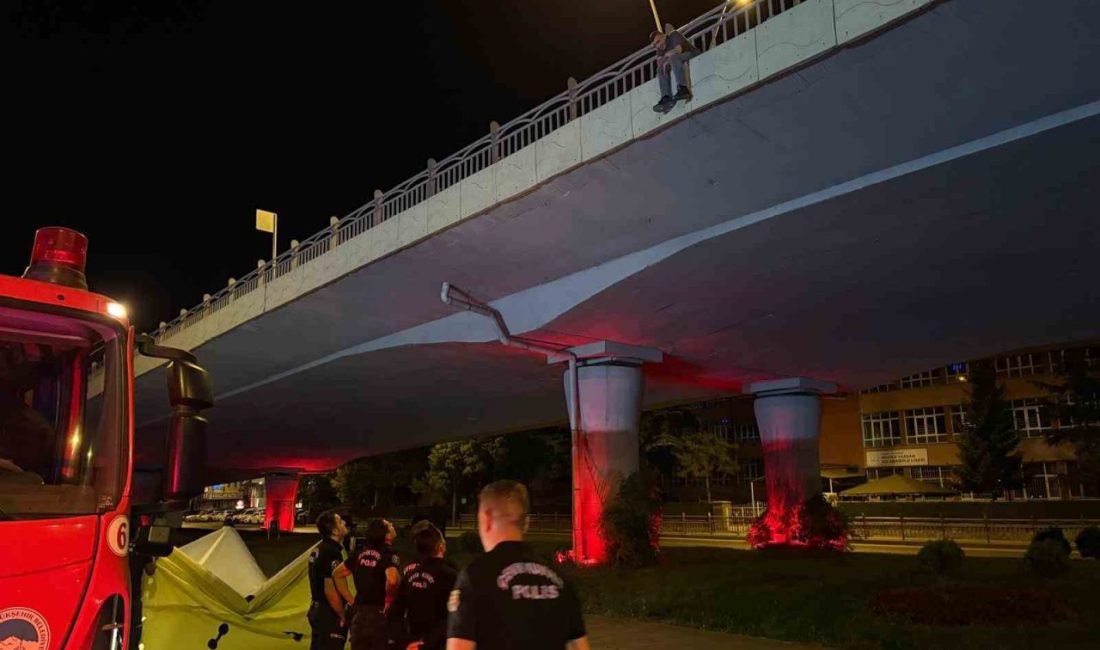 Kayseri’nin Kocasinan ilçesinde köprüden atlayarak intihar teşebbüsünde bulunan alkollü şahsı