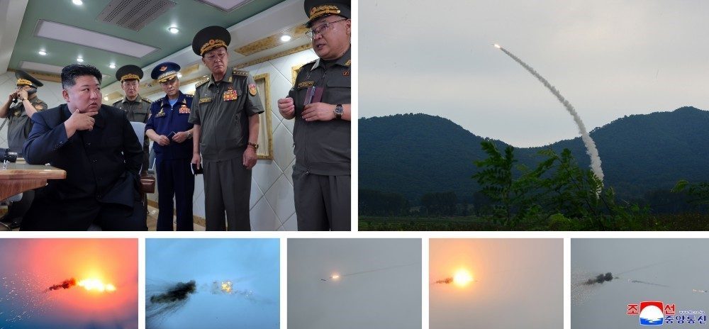 Kuzey Kore, geliştirdiği 2 yeni hava savunma füzesini lider Kim
