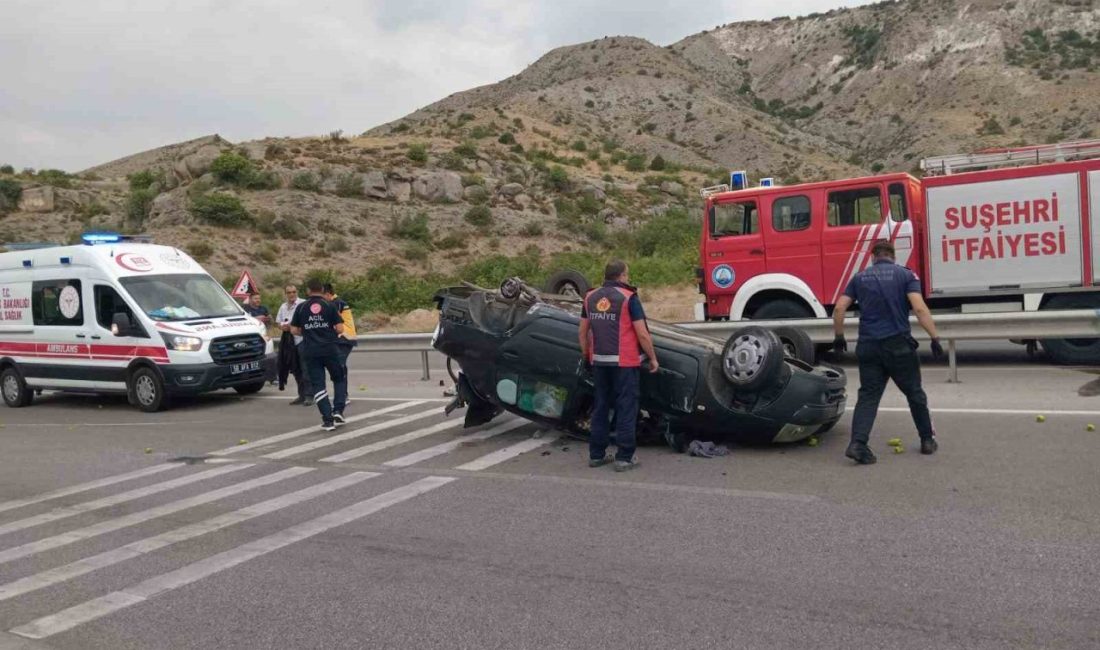 Lastiği kopan otomobil takla attı: 1 yaralı Sivas’ta seyir halindeyken lastiği kopan otomobil takla attı, sürücüsü yaralandı.