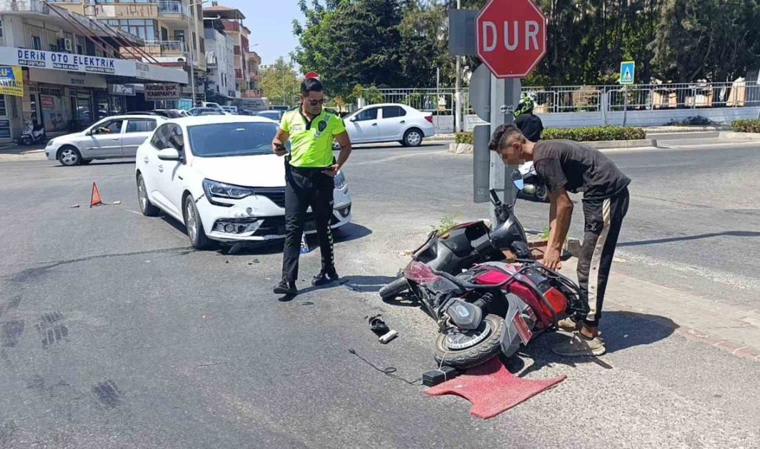 Otomobil ile elektrikli motosiklet çarpıştı: 1 yaralı Manavgat’ta otomobil ile elektrikli bisikletin çarpışması sonucu meydana gelen trafik
