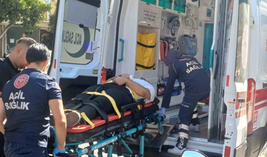 Aydın’ın Efeler ilçesinde otomobil ile motosikletin çarpışması sonucu meydana gelen