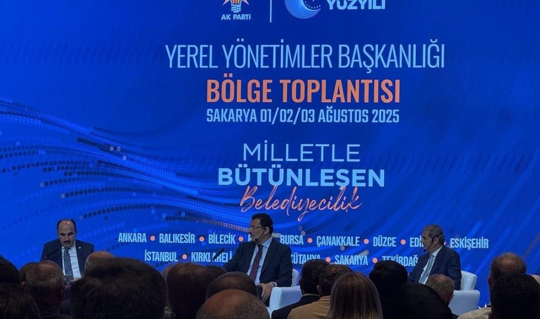 Sakarya’da yerel yönetimler bölge toplantısı başladı AK Parti Genel Merkez Yerel Yönetimler Başkanlığı tarafından düzenlenen Yerel