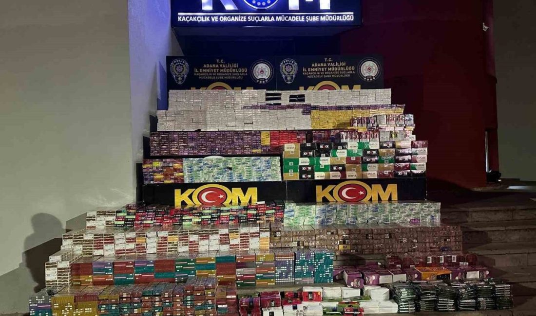 Saman yüklü tırdan 3 milyon TL’lik gümrük kaçağı sigara çıktı Adana’da saman yüklü tırın içerisine gizlenmiş piyasa değeri 3 milyon