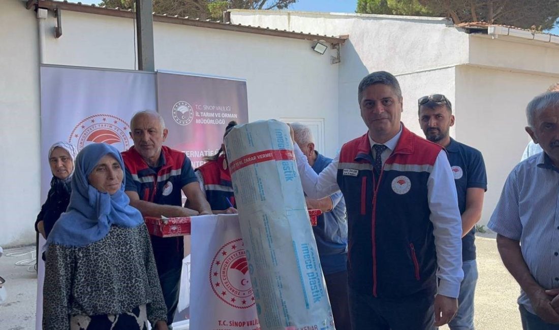 Sinop’ta, Alternatif Üretim Yöntemlerinin Geliştirilmesi Projesi kapsamında 171 çiftçiye toplam