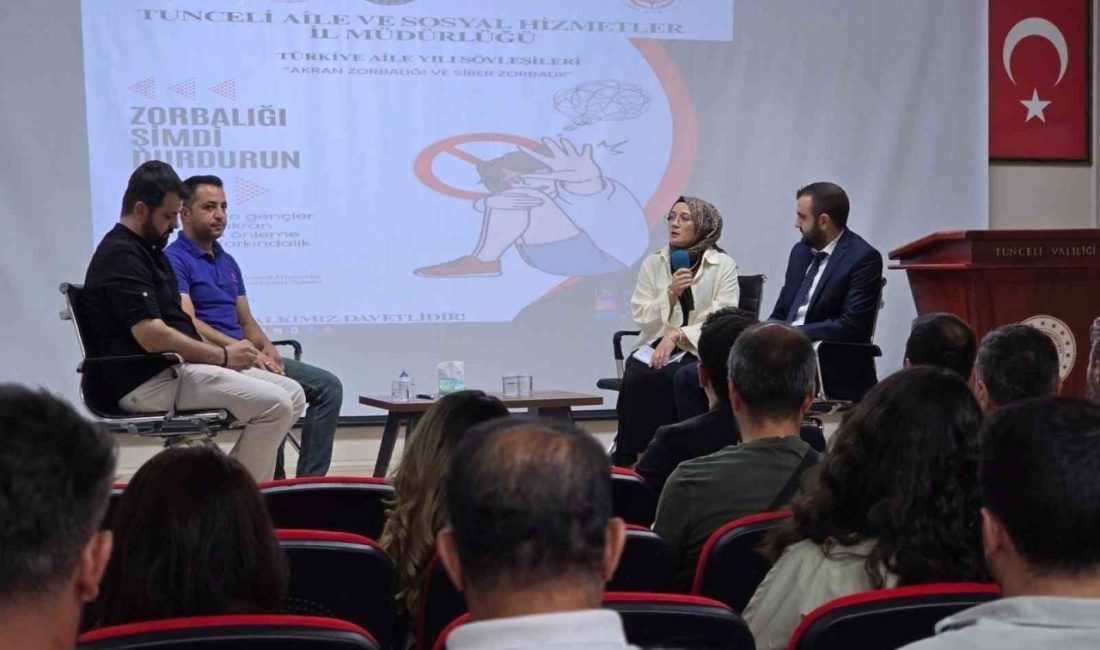 Tunceli’de “Akran zorbalığı ve siber zorbalık” söyleşisi düzenlendi. Tunceli Aile