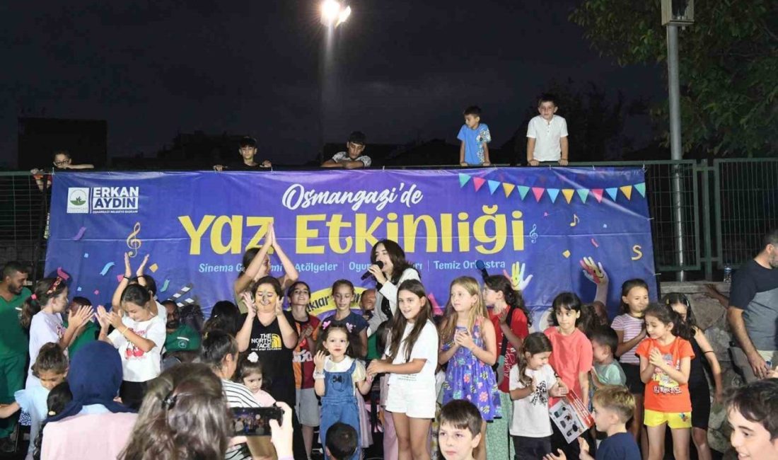 Yaz etkinliklerinde çocuklar ve aileler doyasıya eğlendi Osmangazi Belediyesi’nin yaz aylarına özel olarak başlattığı “Osmangazi’de Yaz Etkinliği”