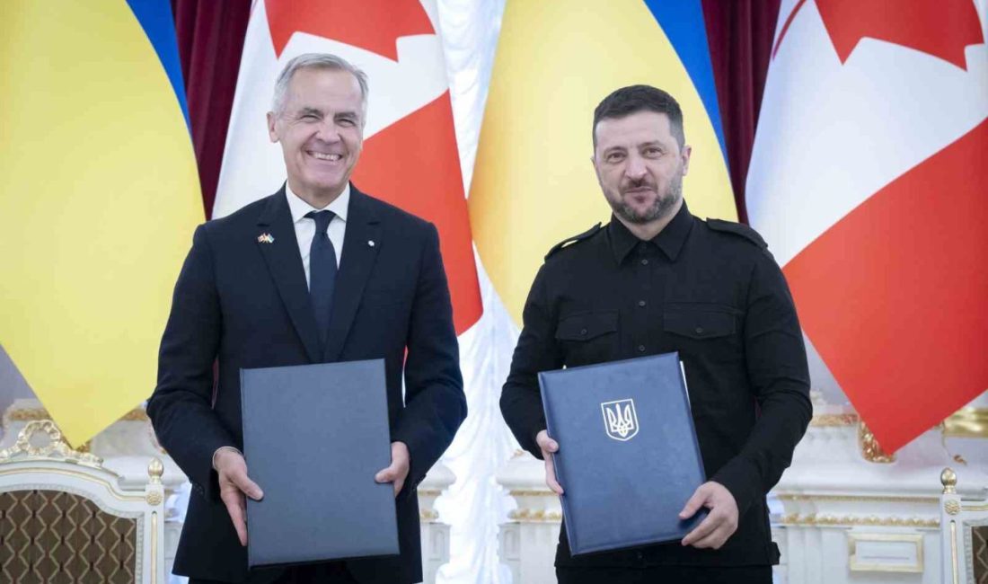 Ukrayna Devlet Başkanı Vladimir Zelenskiy, Kanada Başbakanı Mark Carney ile