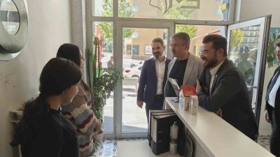 AK Parti Kayseri Milletvekili Şaban Çopuroğlu, Talas ilçesindeki esnaf buluşmasında,