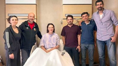 Melikgazi Kayseri Basketbol’un sakatlanan oyuncusu Alice Kunek, Memorial Kayseri Hastanesi’nde