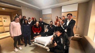 Kadınlar Basketbol Süper Ligi takımlarından Melikgazi Kayseri Basketbol’un sporcuları Memorial