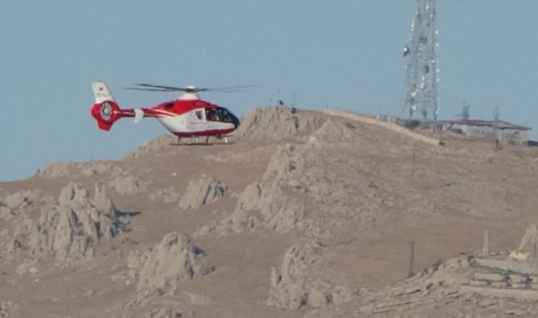 Van’ın Bahçesaray ve Çatak ilçelerinde rahatsızlanan 2 hasta, helikopter ambulans