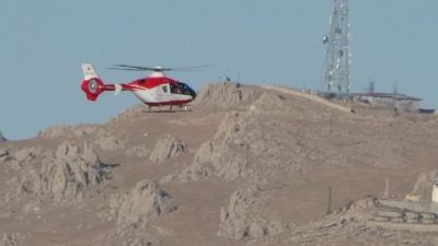 Van’ın Bahçesaray ve Çatak ilçelerinde rahatsızlanan 2 hasta, helikopter ambulans