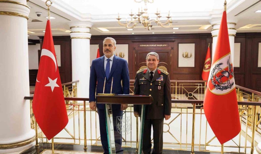 Dışişleri Bakanı Hakan Fidan, Milli Savunma Bakanı Yaşar Güler’i ziyaret
