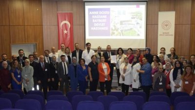 Sağlık Bakanlığı tarafından yürütülen ’Anne Dostu Hastane’ programı kapsamında yapılan