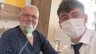 Sol akciğerinde büyük hava kesesi oluşumu nedeniyle nefes darlığı yaşayan