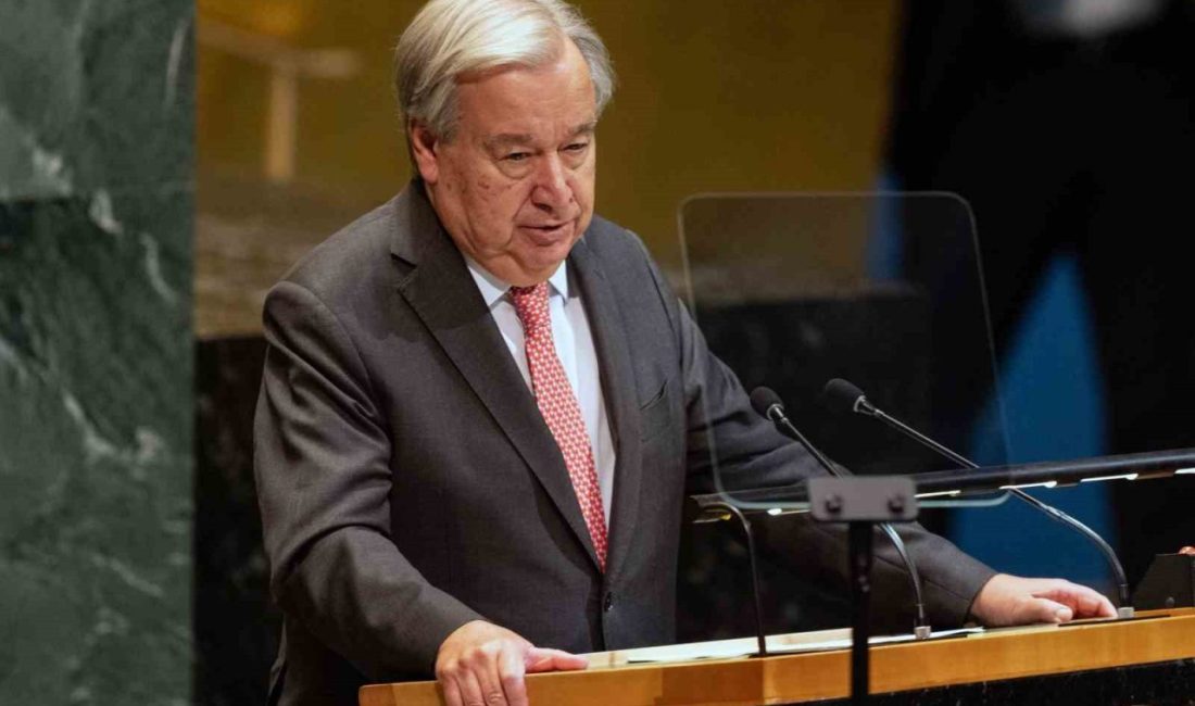 Birleşmiş Milletler (BM) Genel Sekreteri Antonio Guterres, “Filistinliler için devlet