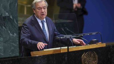Birleşmiş Milletler Genel Sekreteri Antonio Guterres, “Gazze’de ölüm ve yıkımın