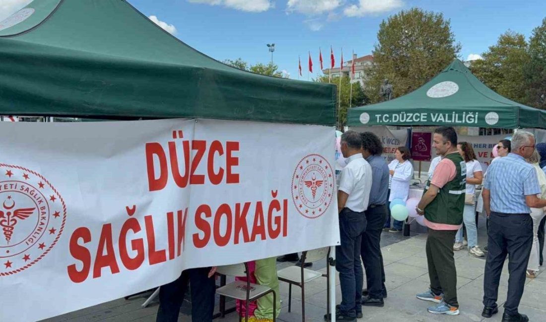 Düzce Sağlık İl Müdürlüğü Sağlık Sokağı’nda hem sağlık hizmetleri tanıtıldı