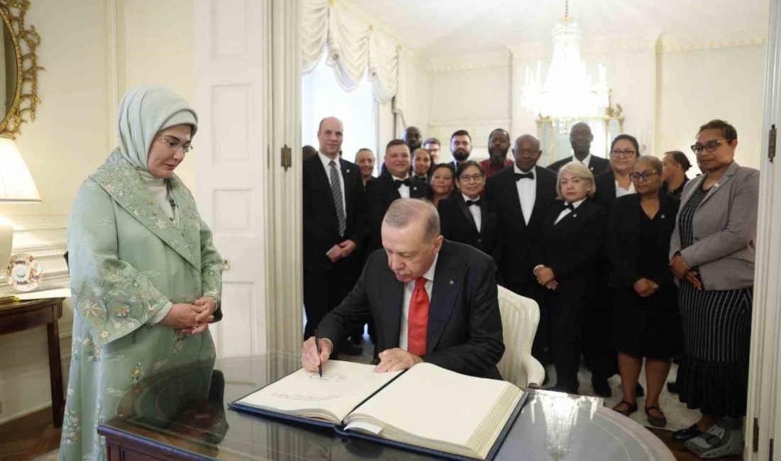 Cumhurbaşkanı Recep Tayyip Erdoğan ile eşi Emine Erdoğan, ABD’nin başkenti