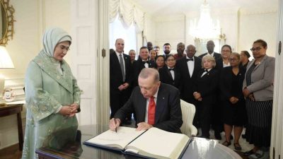 Cumhurbaşkanı Recep Tayyip Erdoğan ile eşi Emine Erdoğan, ABD’nin başkenti