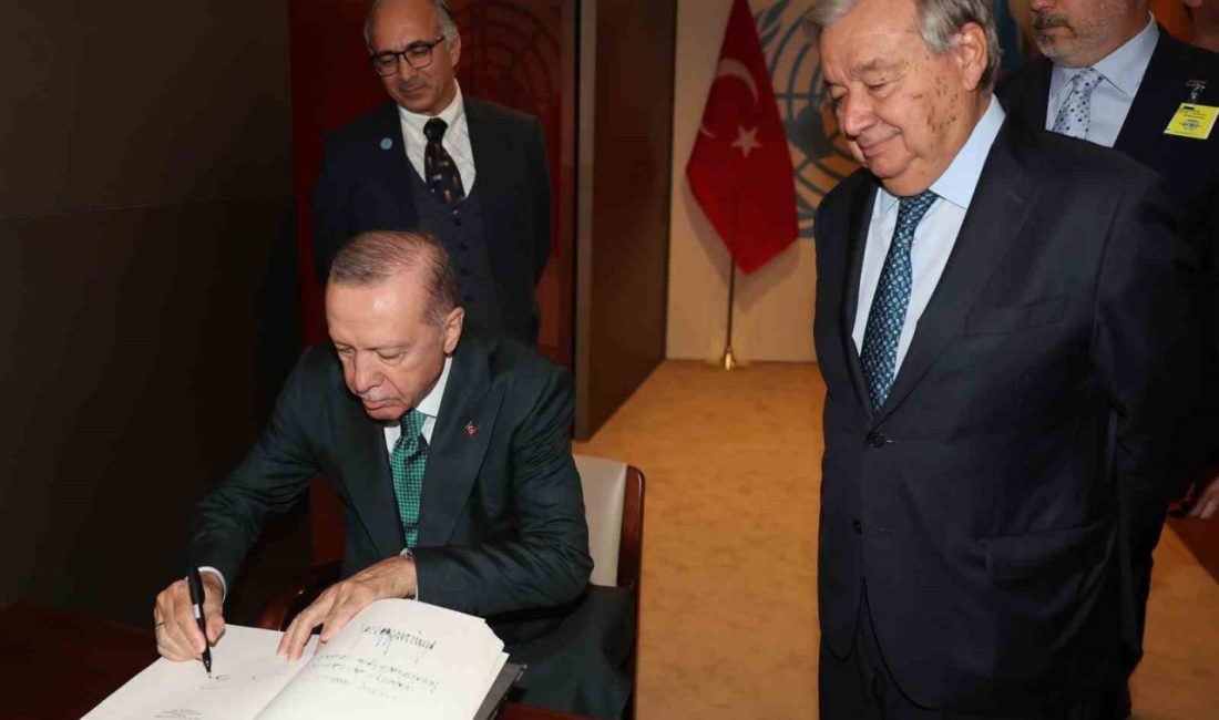 Cumhurbaşkanı Recep Tayyip Erdoğan, New York temasları kapsamında Birleşmiş Milletler