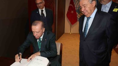 Cumhurbaşkanı Recep Tayyip Erdoğan, New York temasları kapsamında Birleşmiş Milletler