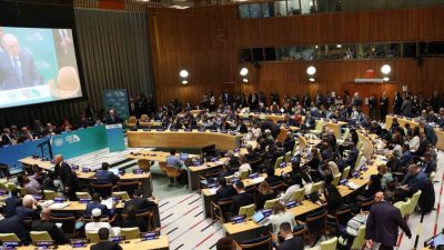 Cumhurbaşkanı Recep Tayyip Erdoğan, ABD’nin New York şehrinde katıldığı Birleşmiş