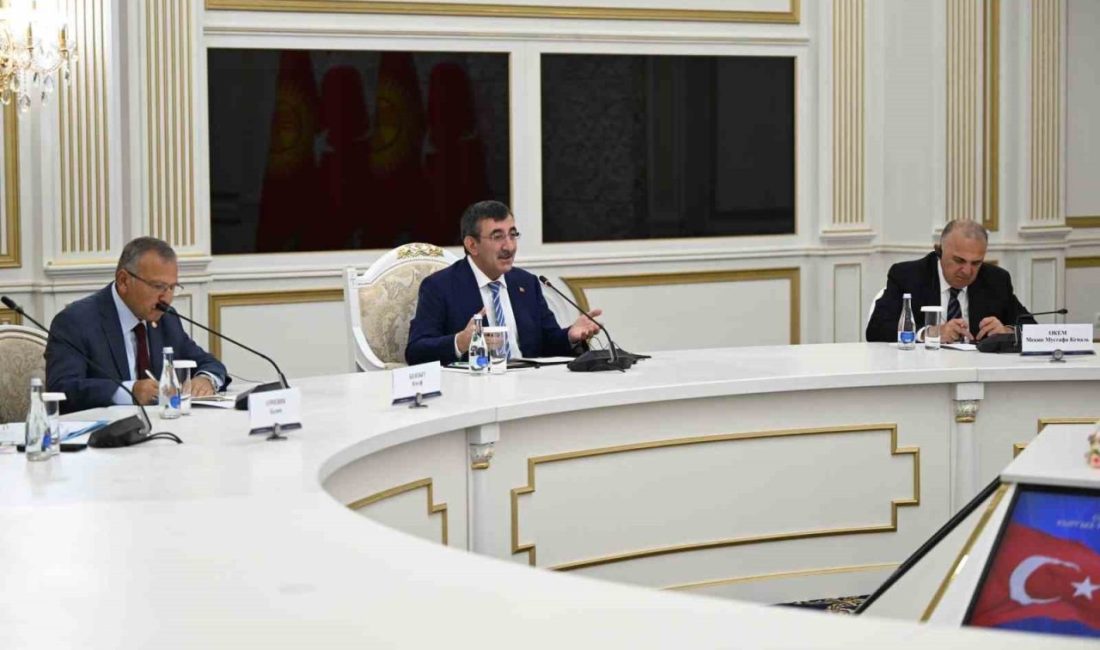 Cumhurbaşkanı Yardımcısı Cevdet Yılmaz, Kırgızistan Bakanlar Kurulu Başkanı Adılbek Kasımaliyev