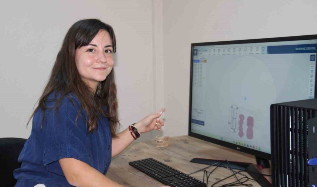 Uzman Diş Hekimi Özge Erarslan Gürbüz, devlet desteğiyle kurduğu laboratuvar