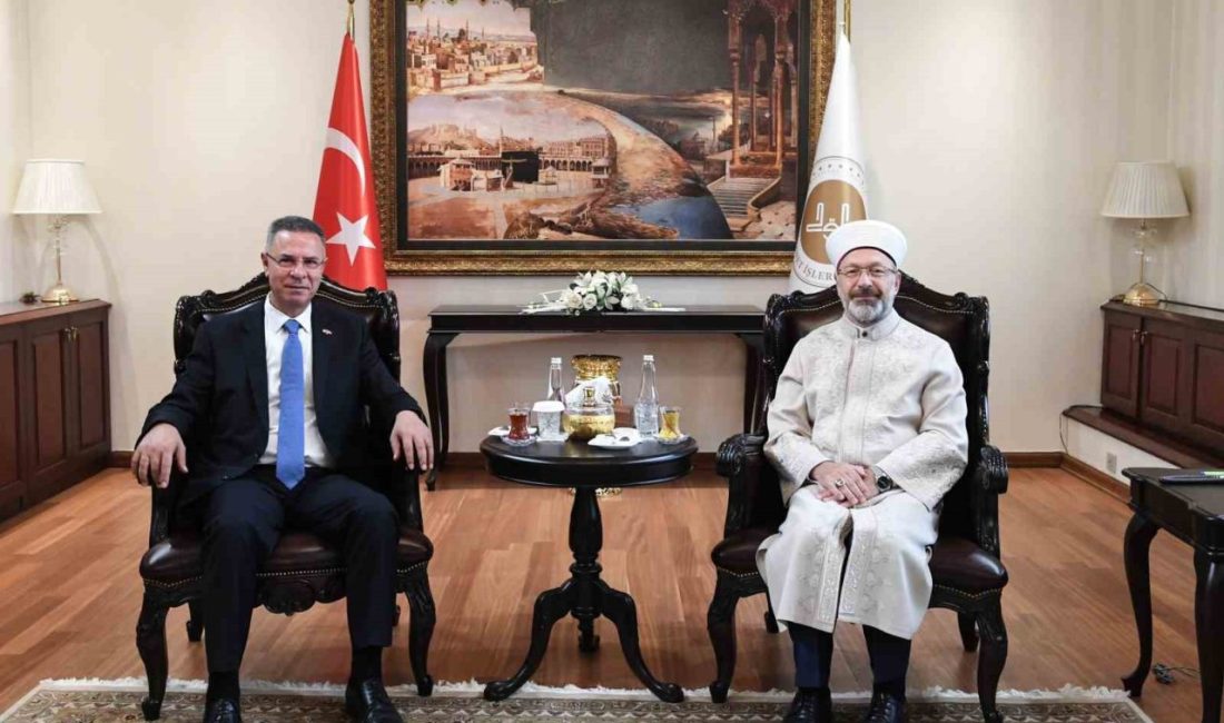 Diyanet İşleri Başkanı Ali Erbaş, Filistin’in Ankara Büyükelçisi Faed Mustafa’yı