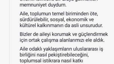 Cumhurbaşkanı Recep Tayyip Erdoğan’ın eşi, Birleşmiş Milletler (BM) Sıfır Atık