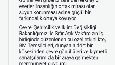 Cumhurbaşkanı Recep Tayyip Erdoğan’ın eşi, Birleşmiş Milletler (BM) Sıfır Atık