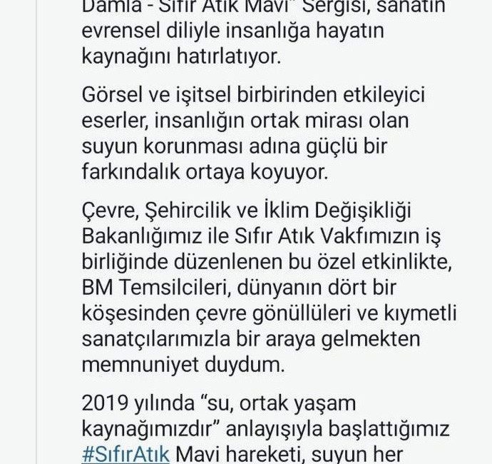 Cumhurbaşkanı Recep Tayyip Erdoğan’ın eşi, Birleşmiş Milletler (BM) Sıfır Atık