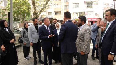 AK Parti’nin “Türkiye Yüzyılı Çalışmaları” kapsamında İstanbul’un Sancaktepe ilçesinde vatandaşlarla