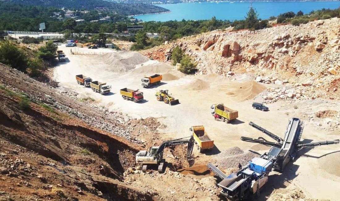 Muğla Büyükşehir Belediyesi, hafriyat atıklarının çevreye zarar vermesini önlemek ve