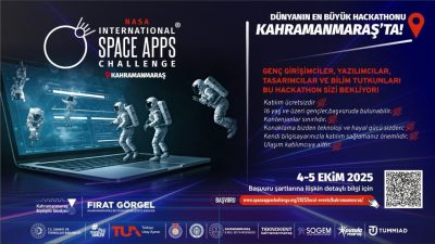 NASA tarafından Kahramanmaraş’ta ilk kez gerçekleştirilecek “NASA Space Apps Challenge”
