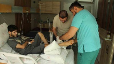 ŞIRNAK (İHA)-Spina bifida hastası 19 yaşındaki Fatih Ayas’ın topuğundaki 5